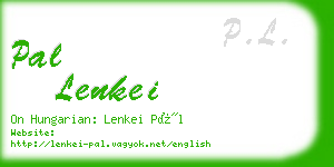 pal lenkei business card